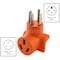 Ac Works Plug Adapter, 10-50R, 14-50P, 0 ft., Orange WD14501050 - alternate 3